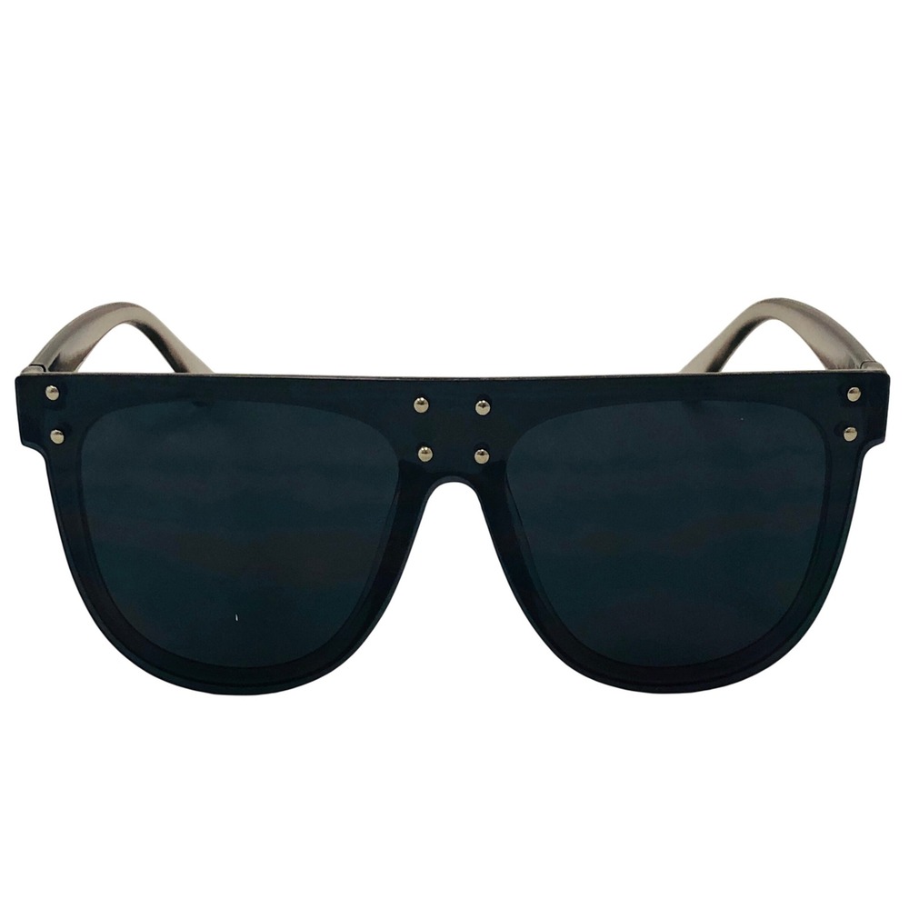 Flat Top Sunglasses Studded Oversized Fashion UV400 Protection Lentes Gafas New‎